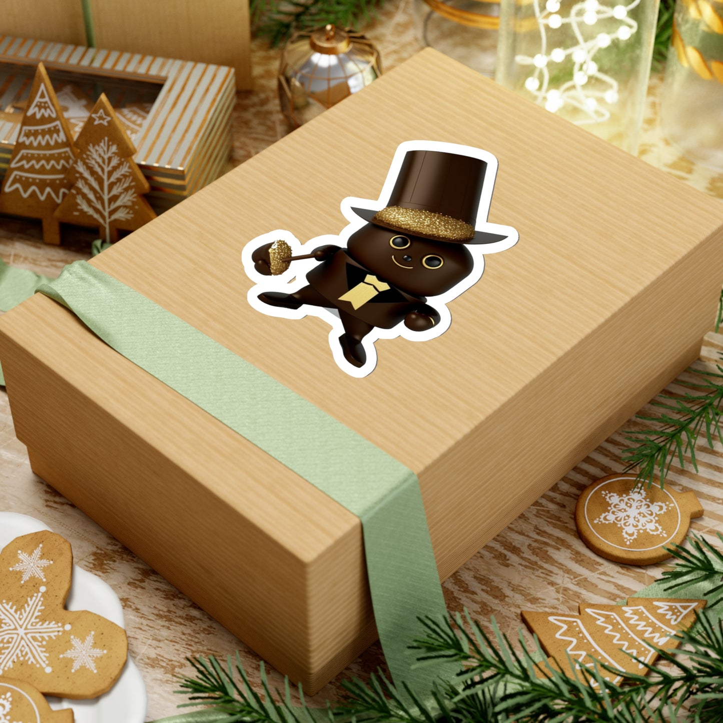 ChocoHero: The Sweetest Superhero Sticker!