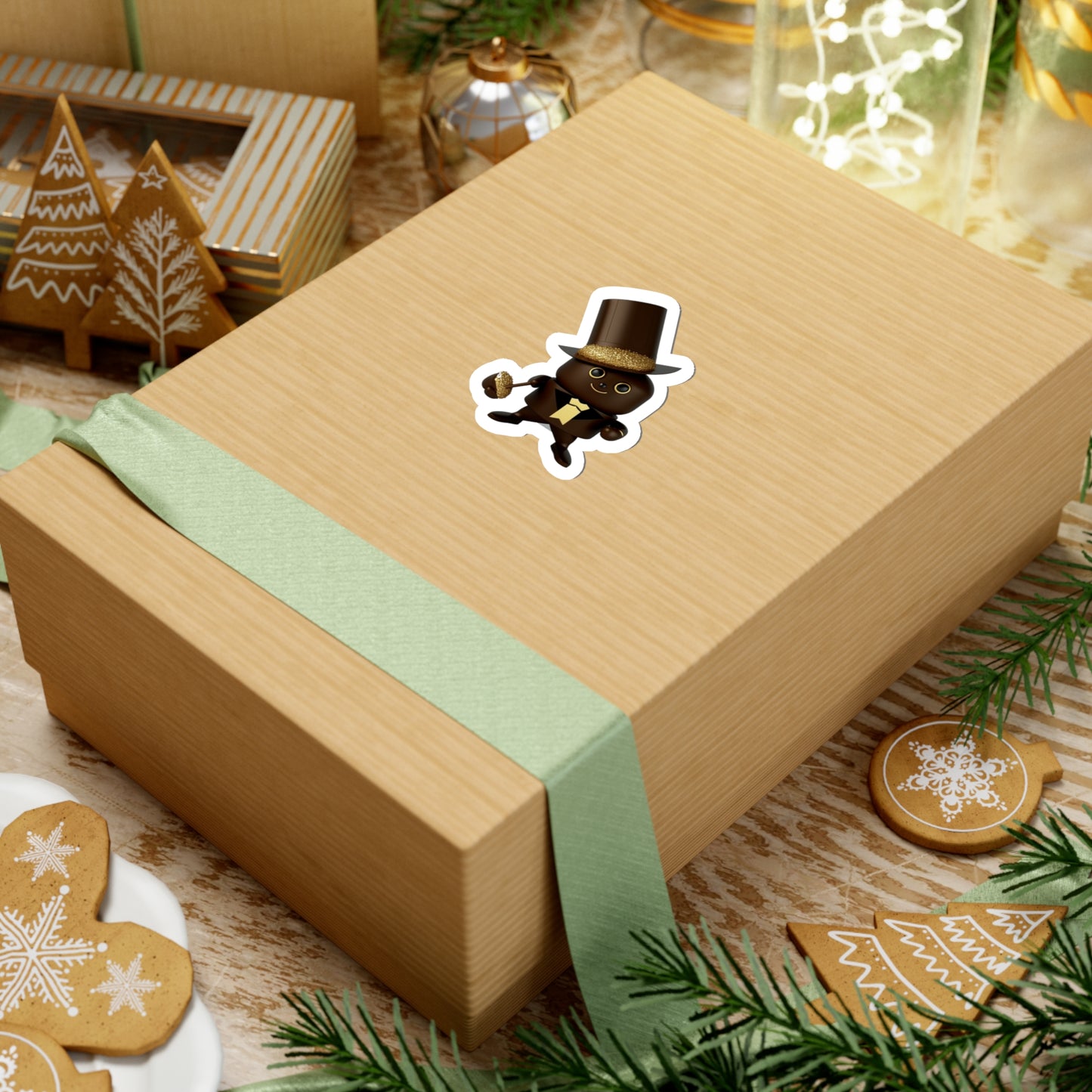 ChocoHero: The Sweetest Superhero Sticker!